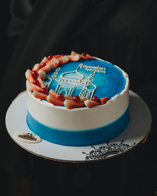 Ramadan Kareem Blue Cake