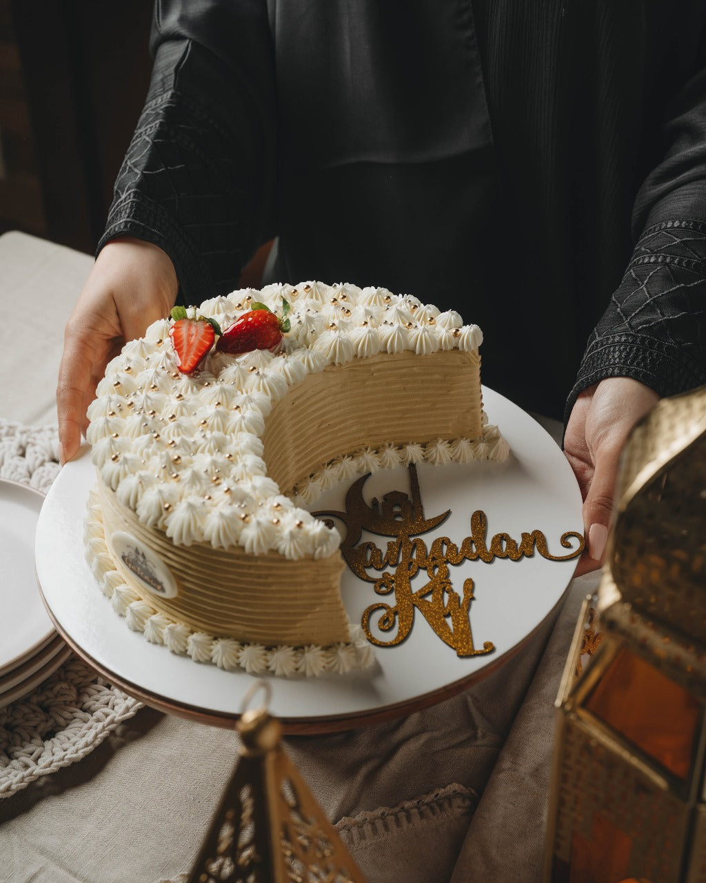 Ramadan crescent Cake