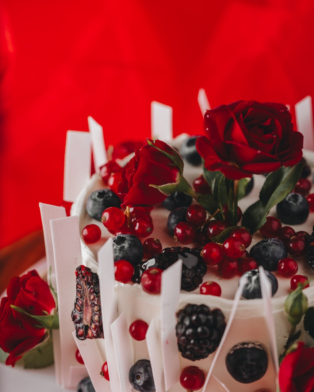 Valentine Fruits Cake